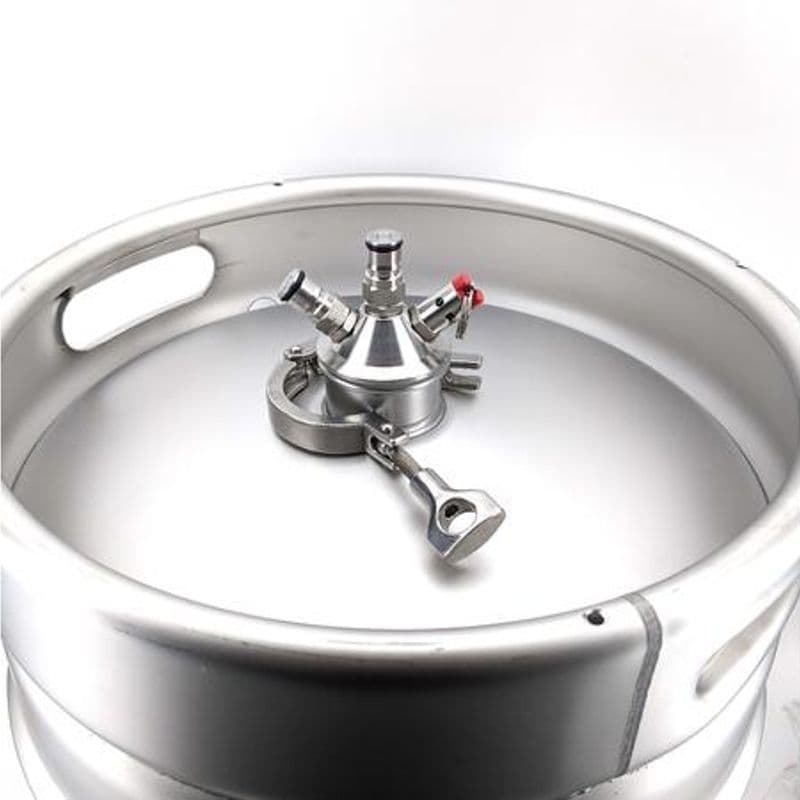 Ball lock adapter for bryggerifat