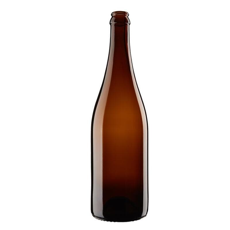 Eske med 12 stk 0,75 Champagneflasker - Brun