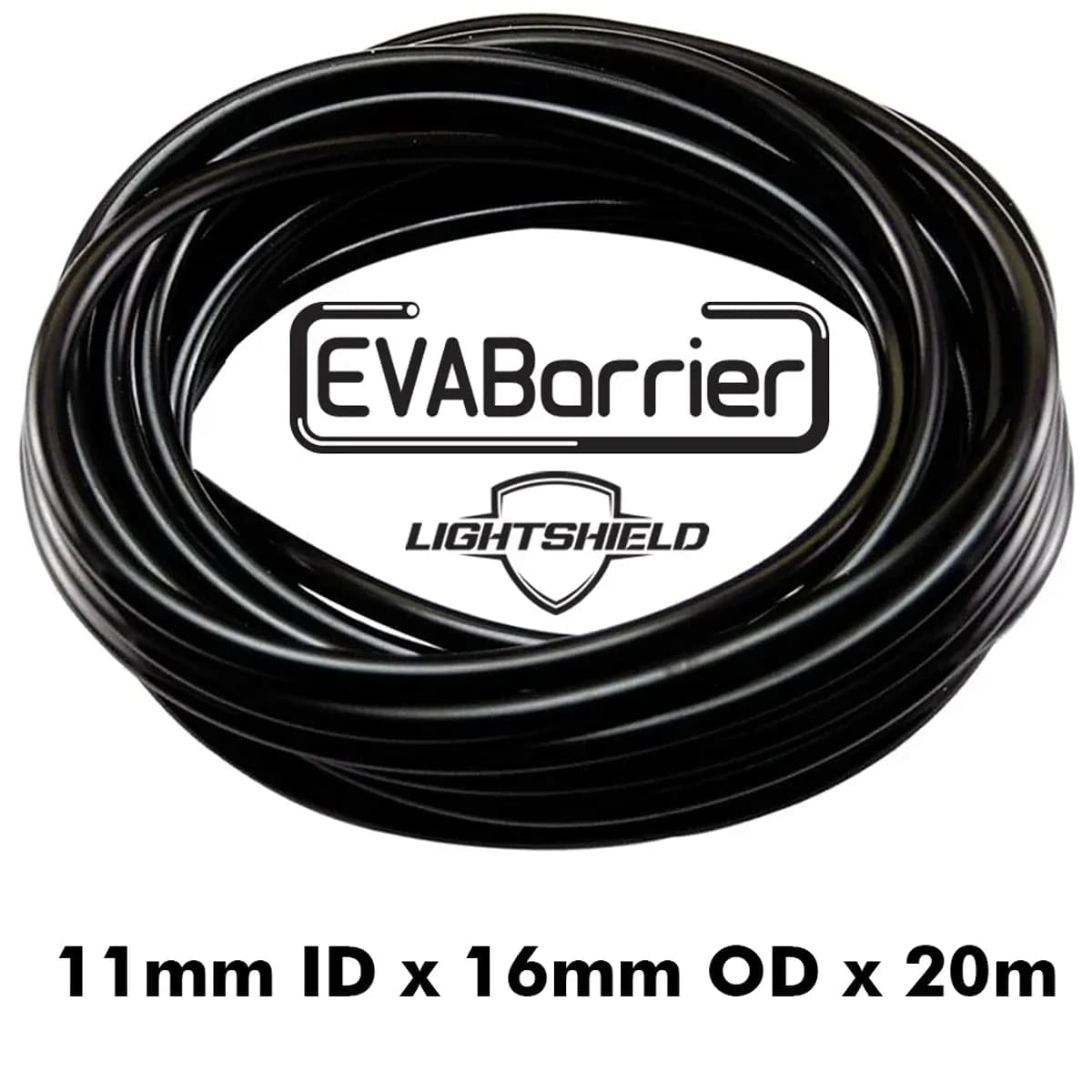Black 11 mm ID x 16 mm OD