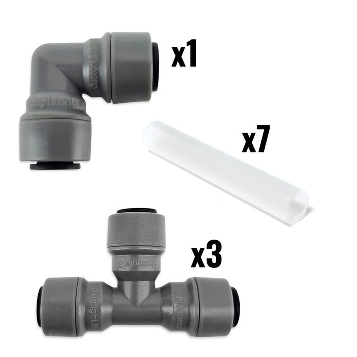 4 utganger for CO2 - 8mm Duotight pakke