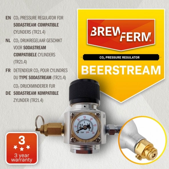 Beerstream regulator til Sodastream flaske