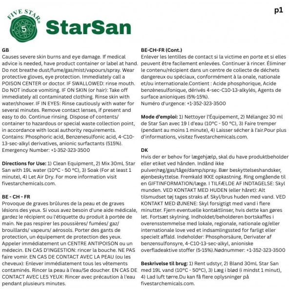 Star San HB 3.79l