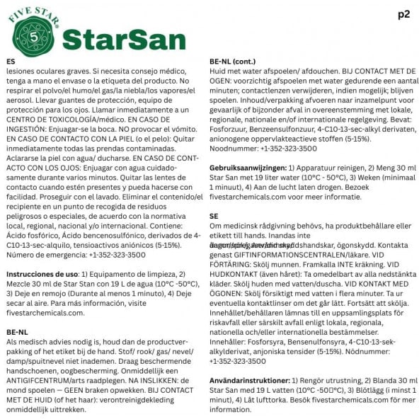 Star San HB 3.79l