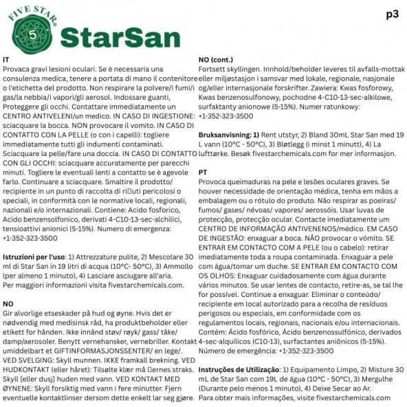 Star San HB 3.79l
