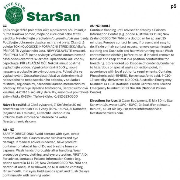 Star San HB 3.79l