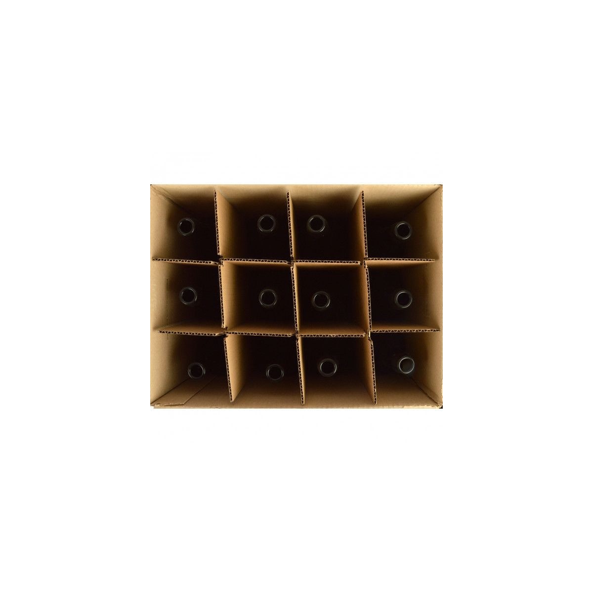 Eske med 12 750ml flasker