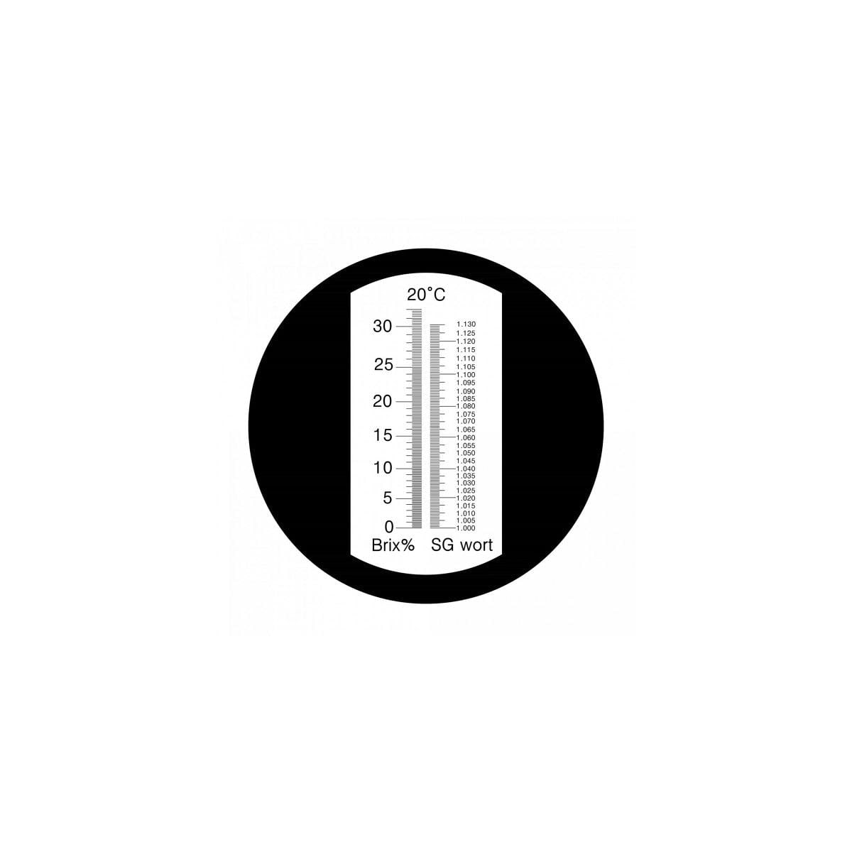 Refraktometer 0-32% Brix + SG