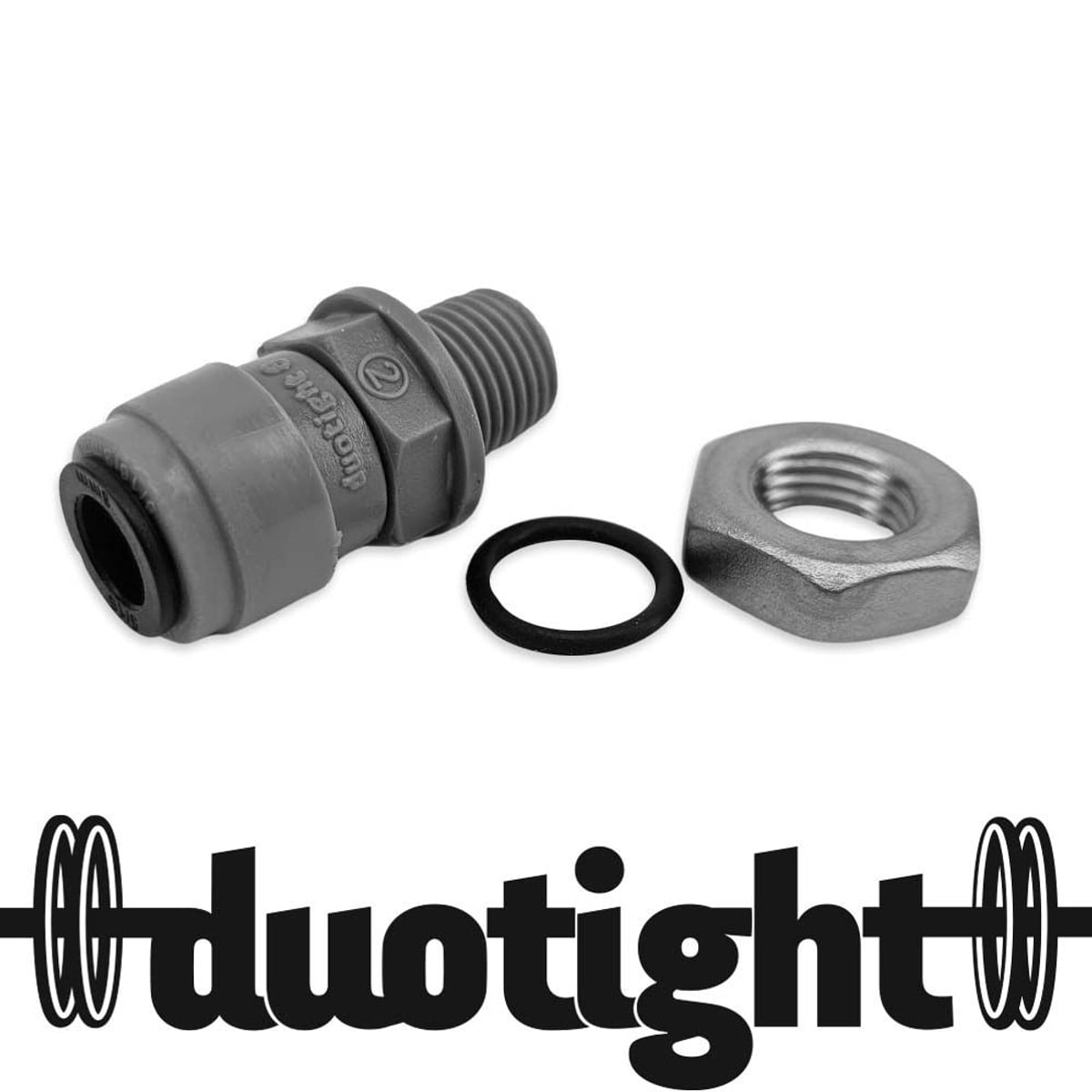 8mm (5/16") til 1/4" BSP med mutter
