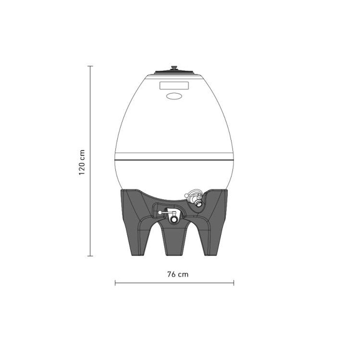 250 liter fermentering tank