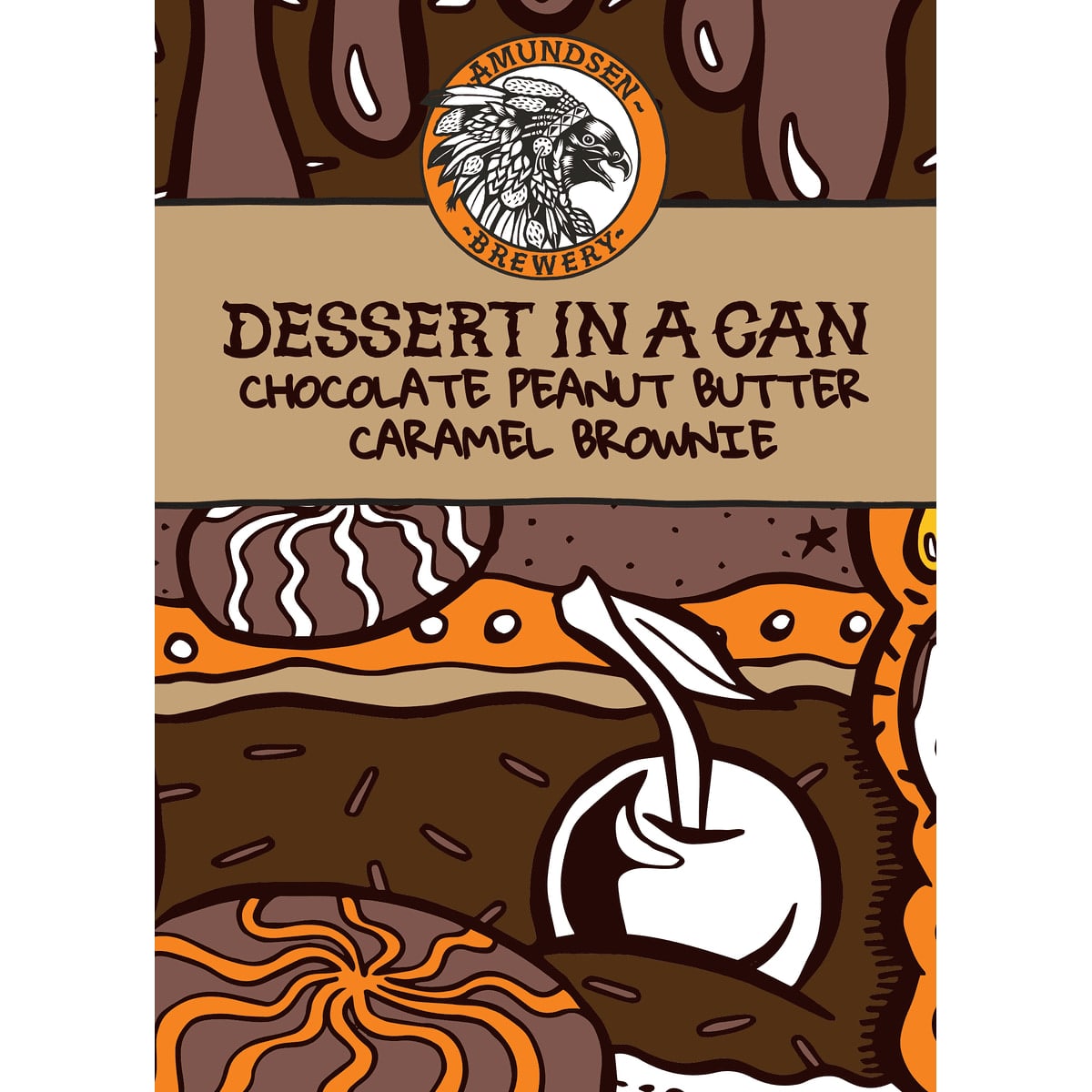 Dessert In A can - Choc Peanutbutter Caramel Brownie - Allgrain