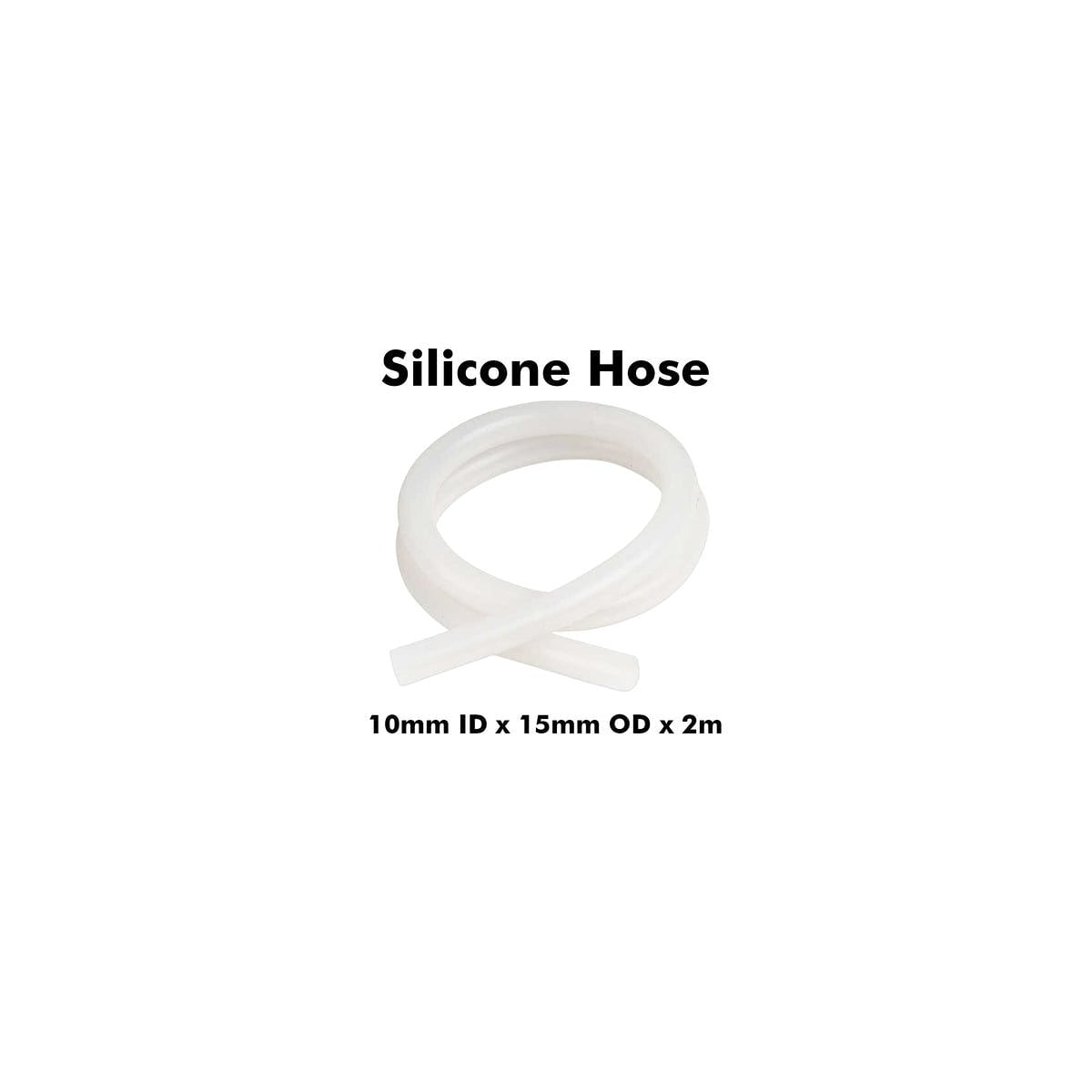 Silikon slange 10mm x 15mm 2 meter