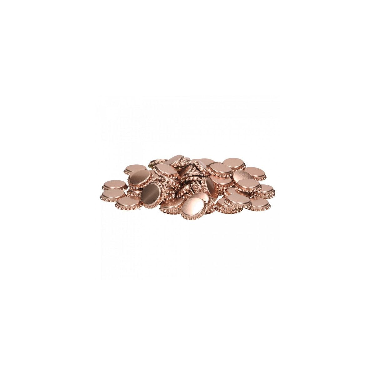 Flaskekapsler rosa metallic - 10.000stk