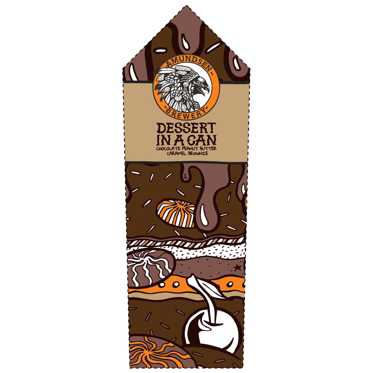 Dessert In A can - Choc Peanutbutter Caramel Brownie - Allgrain