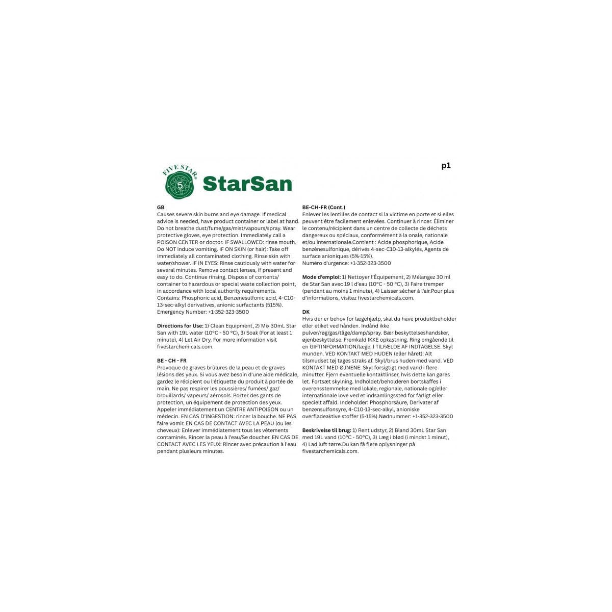 Star San HB 3.79l