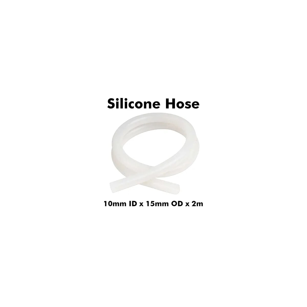 Silikon slange 10mm x 15mm 2 meter