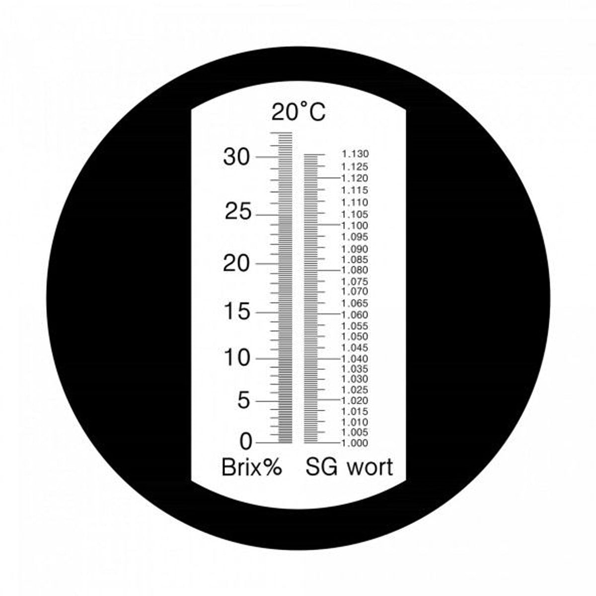 Refraktometer 0-32% Brix + SG
