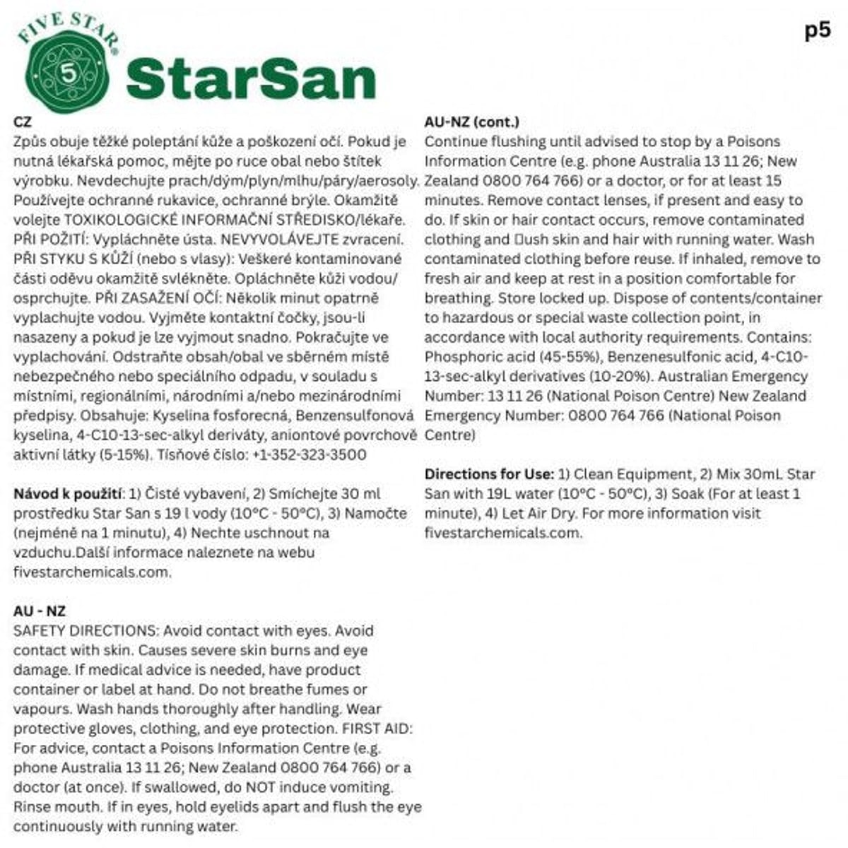 Star San HB 946ml
