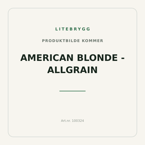 American Blonde - Allgrain