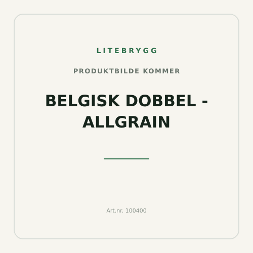 Belgisk Dobbel - Allgrain