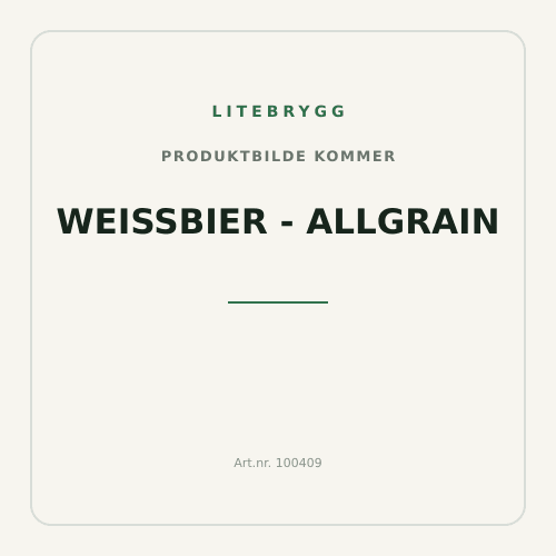 Weissbier - Allgrain