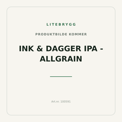 Ink & Dagger IPA - Allgrain
