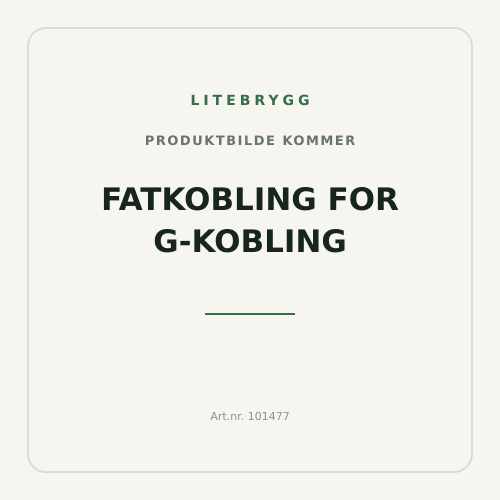 Fatkobling for G-kobling