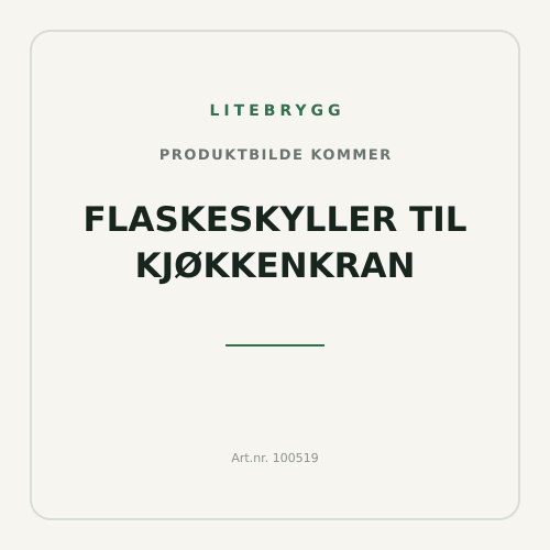 Flaskeskyller til kjøkkenkran