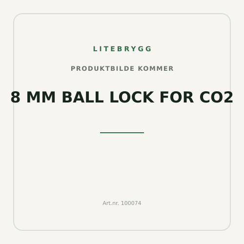 8 mm ball lock for CO2