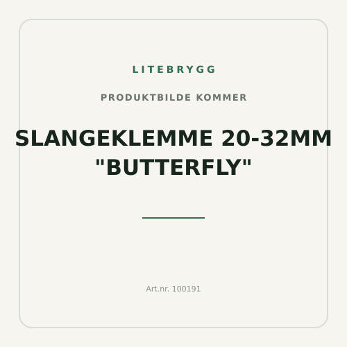 Slangeklemme 20-32mm "butterfly"