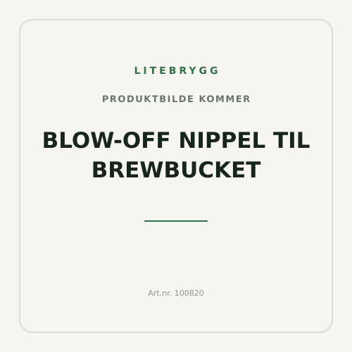 Blow-off nippel til Brewbucket