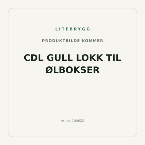 CDL Gull lokk til ølbokser