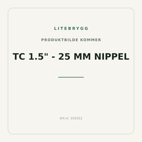 TC 1.5" - 25 mm nippel