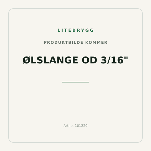 Ølslange OD 3/16"