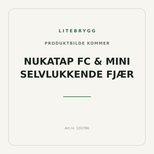 Nukatap FC & mini selvlukkende fjær