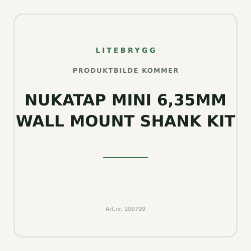 Nukatap Mini 6,35mm Wall Mount Shank Kit