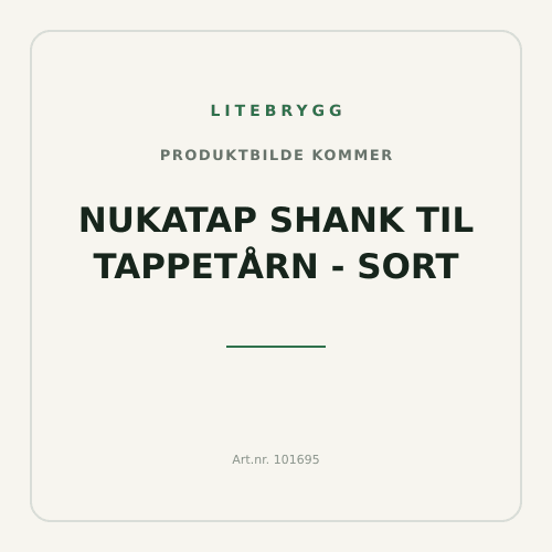 Nukatap shank til tappetårn - Sort