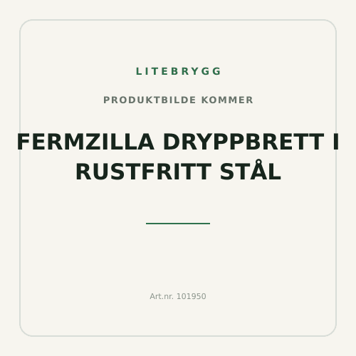 FermZilla Dryppbrett i rustfritt stål