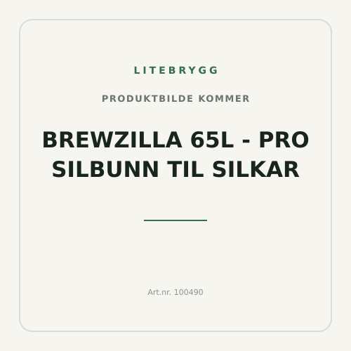 Brewzilla 65L - Pro silbunn til silkar