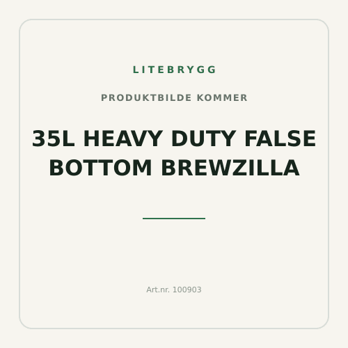 35L Heavy Duty False Bottom Brewzilla