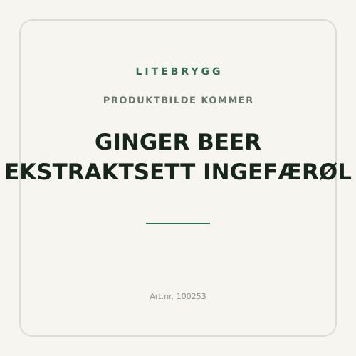 Ginger Beer ekstraktsett Ingefærøl