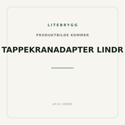 Tappekranadapter Lindr