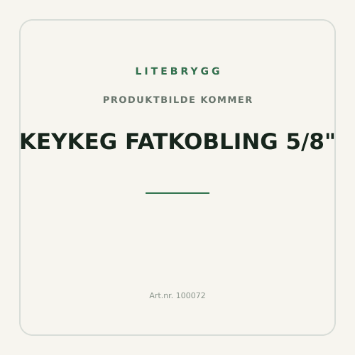 Keykeg fatkobling 5/8"