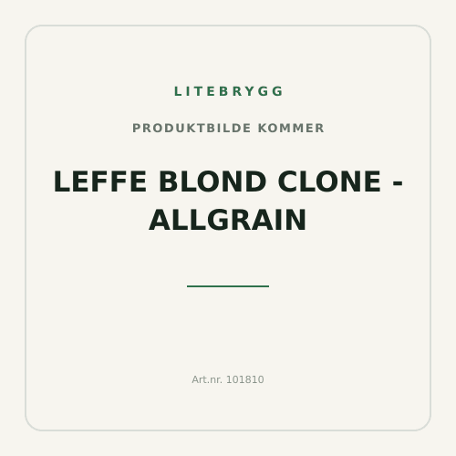 Leffe Blond Clone - Allgrain