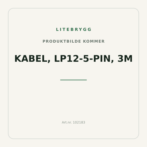 Kabel, LP12-5-pin, 3m