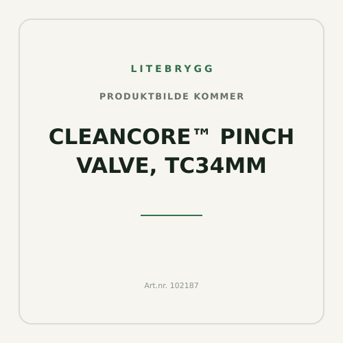 CleanCore™ Pinch Valve, TC34mm