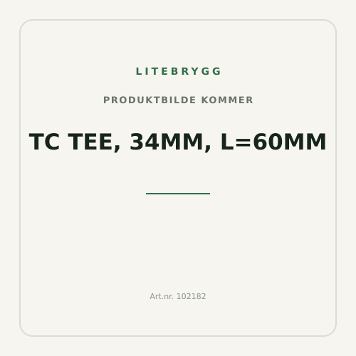 TC Tee, 34mm, L=60mm