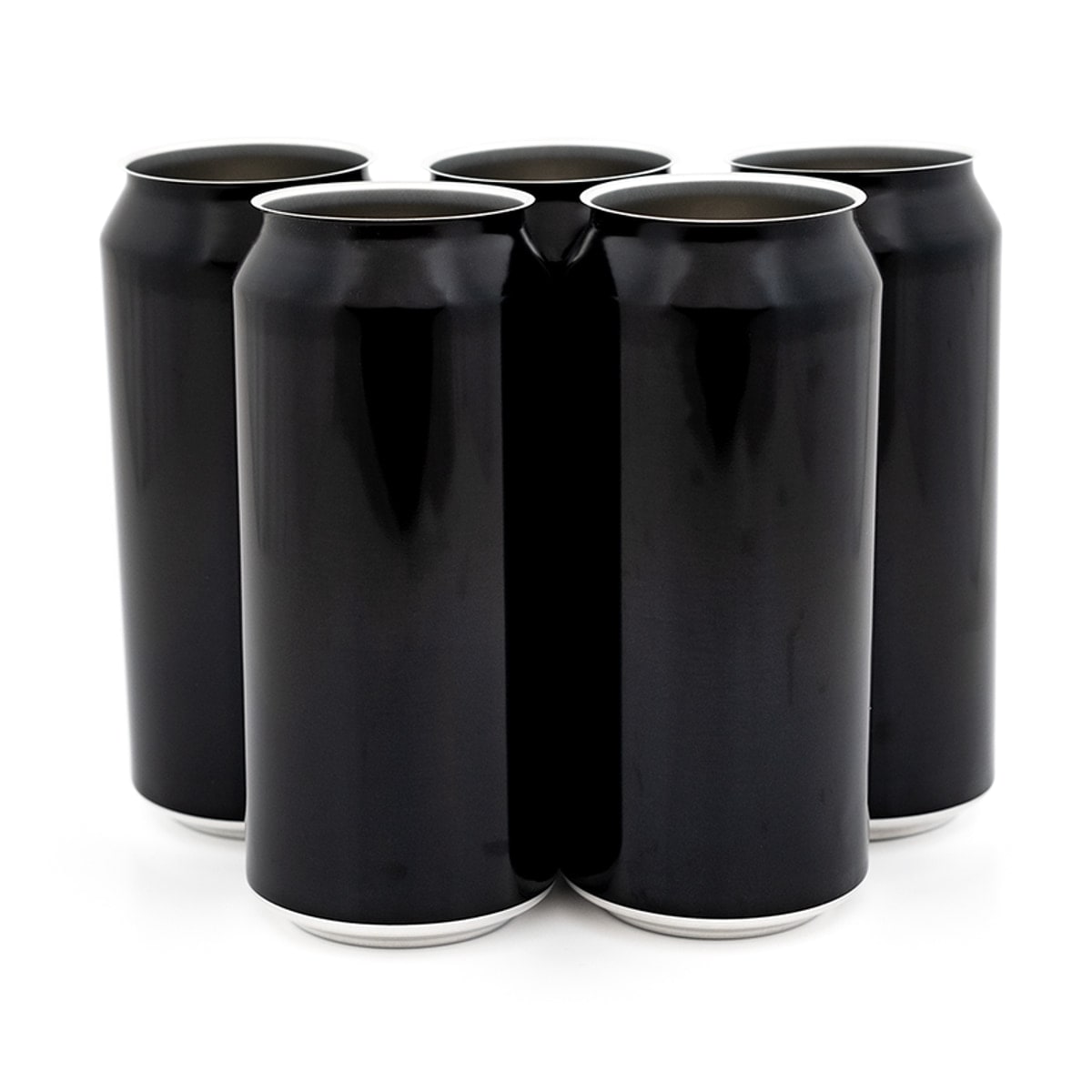 440 ml sort ølboks - 162stk