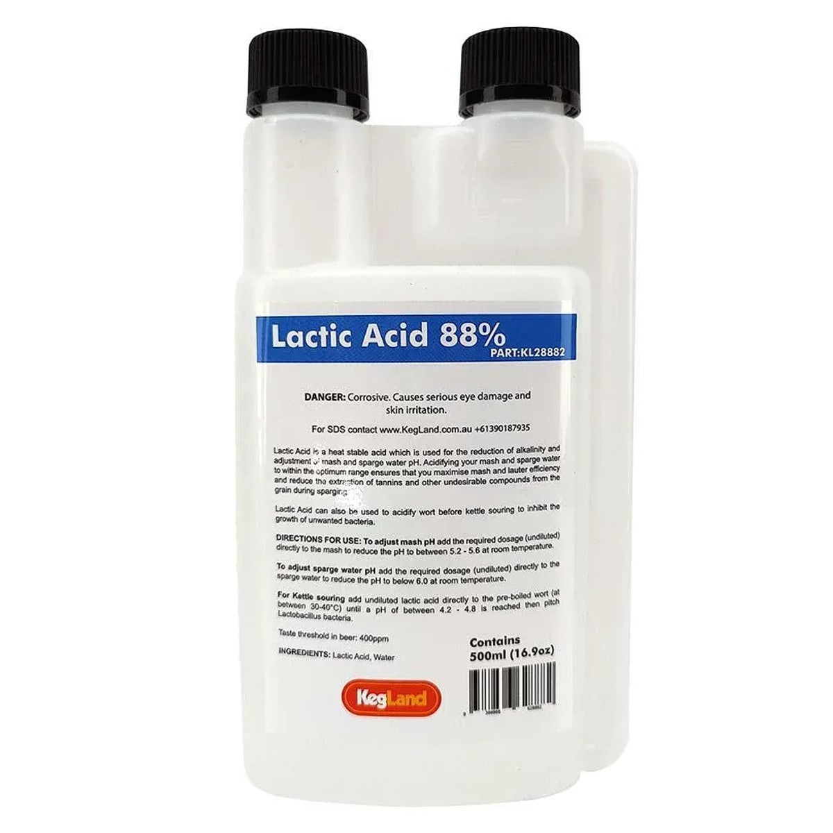 Lactic Acid 88% - pH Adjuster 500ml