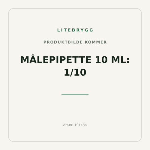 Målepipette 10 ml: 1/10