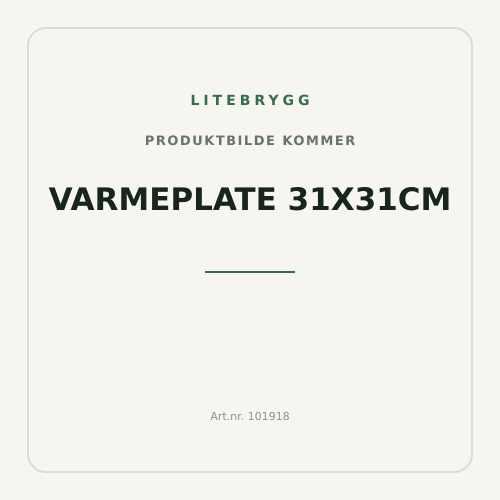 Varmeplate 31x31cm